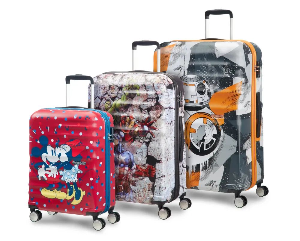 AMERICAN TOURISTER WAVEBREAKER SPIN.55/20, MICKEY COMICS RED