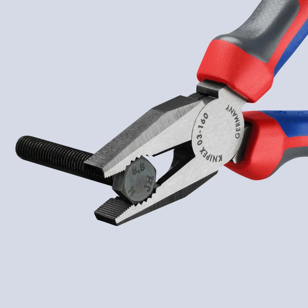 KNIPEX Kombizange mit Comfort-Griffen schwarz atramentiert 160 mm