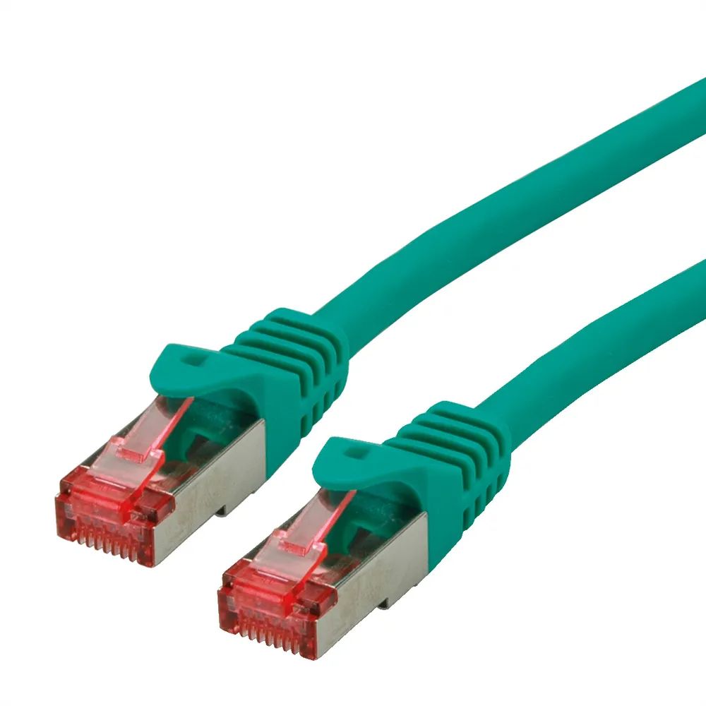 ROLINE Patchkabel Cat.6 S/FTP (PiMF), Component Level, LSOH, grün, 1 m