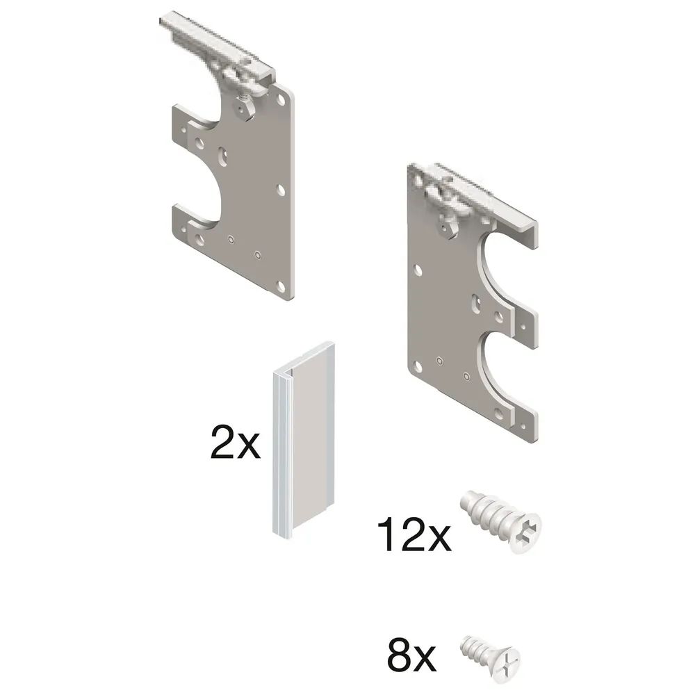 CINETTO PS11 Höhenverstellbare Grundplatten für 2 Türflügel