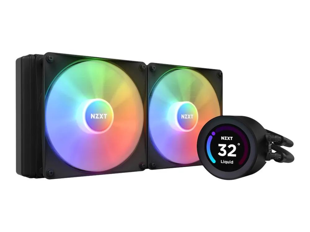 NZXT Kraken Elite 280 RGB - Prozessor-Flüssigkeitskühlsystem - mit LCD-Display - (für: LGA115x Socket, LGA1200, LGA1700, AM4, AM5, sTRX4, TR4)