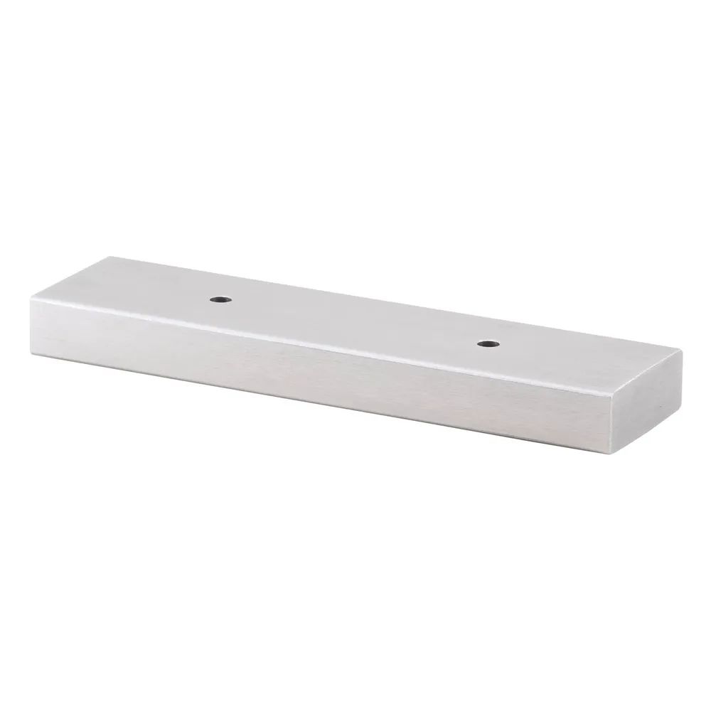 S.c. Simausrom Comservimpex Srl SRL. Dekorfuß Breite 40 mm, Länge 100 mm, Edelstahl/Kanten gebürstet