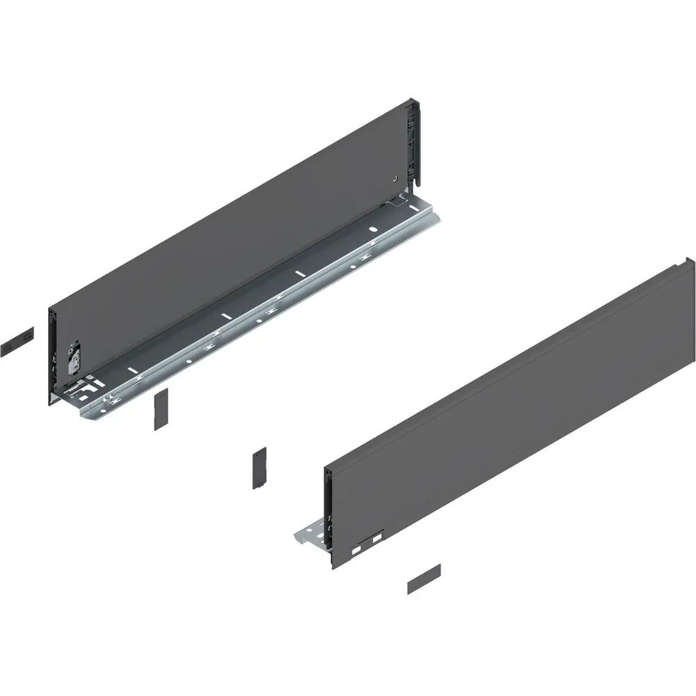 BLUM LEGRABOX pure Zarge Höhe K, NL 550, Oriongrau-matt