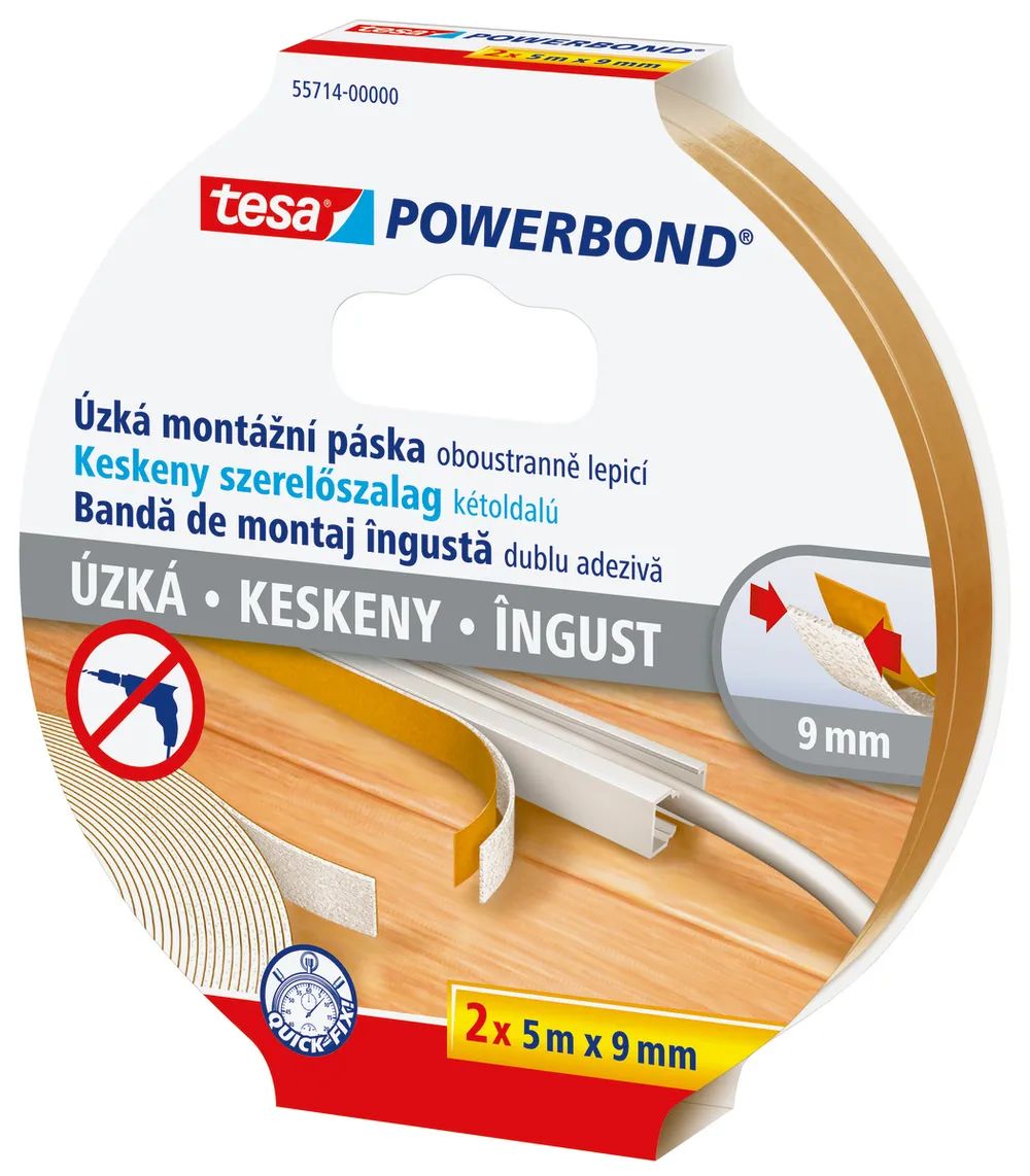 Tesa Powerbond Schmal x 9mm