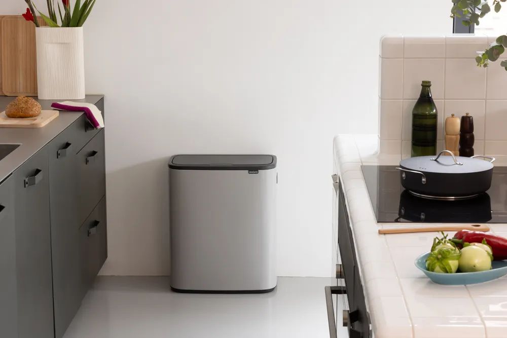 Brabantia Bo Touch Bin, 60L - Soft Grey