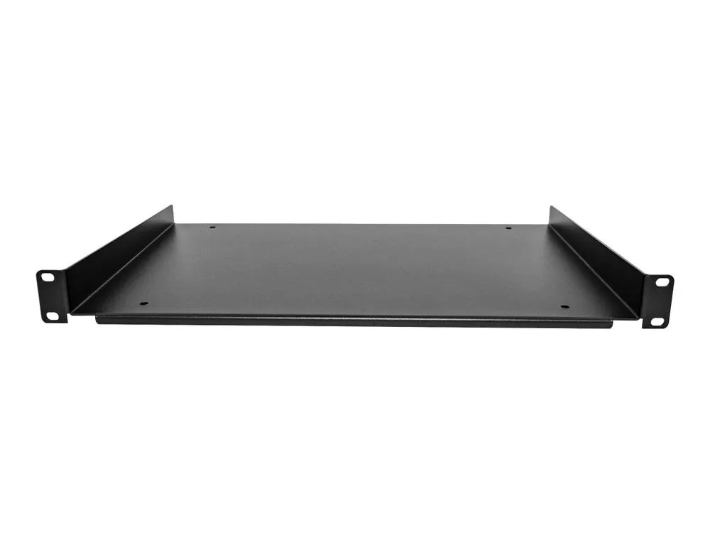 StarTech.com 1HE 19 Zoll Fachboden für netzwerk schrank - Freitragende Rack ablage für Serverschrank/Rack - Frontmontage - Belastbarkeit 25kg - 30cm tiefe Rackablage (SHELF-1U-12-FIXED-S)