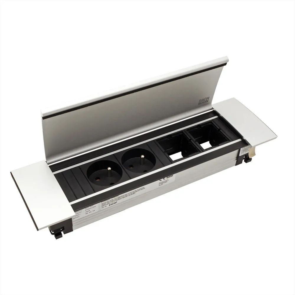 BACHMANN POWER FRAME COVER Medium 4-fach, Aluminium