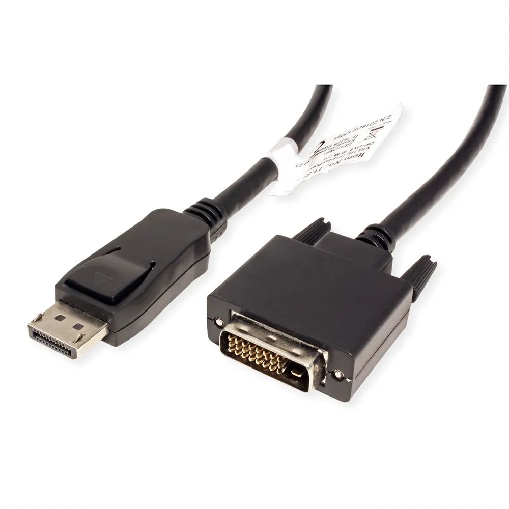 VALUE DisplayPort Kabel DP ST - DVI-D ST, schwarz, 3 m
