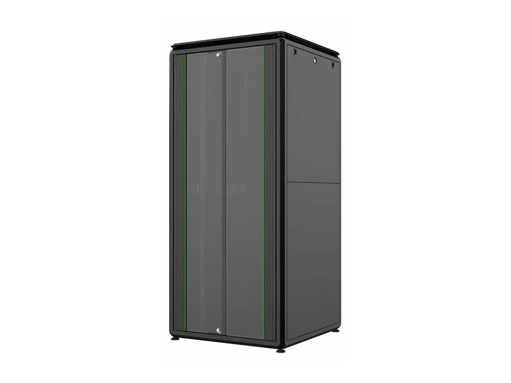 Lanview by Logon - Schrank Netzwerkschrank - 800 x 800 mm, data line - freistehend - Schwarz, RAL 9005 - 36U - 48.3 cm (19")