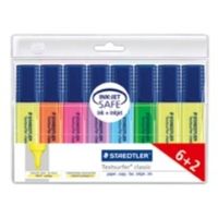 STAEDTLER Textsurfer classic - Textmarker - verschiedene Farben - Pigmenttinte - 1-5 mm (Packung mit 8)