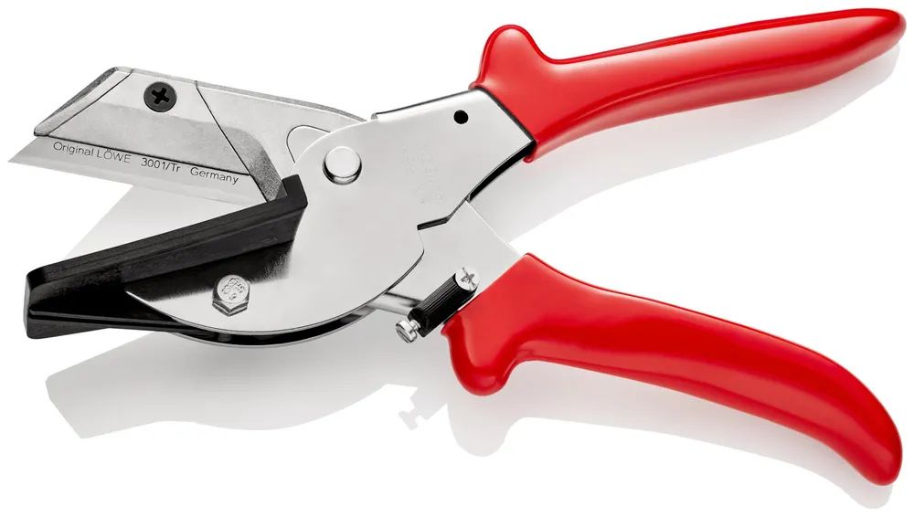 KNIPEX Schneider für Flachbandkabel mit Kunststoff-Hüllen verchromt 215 mm