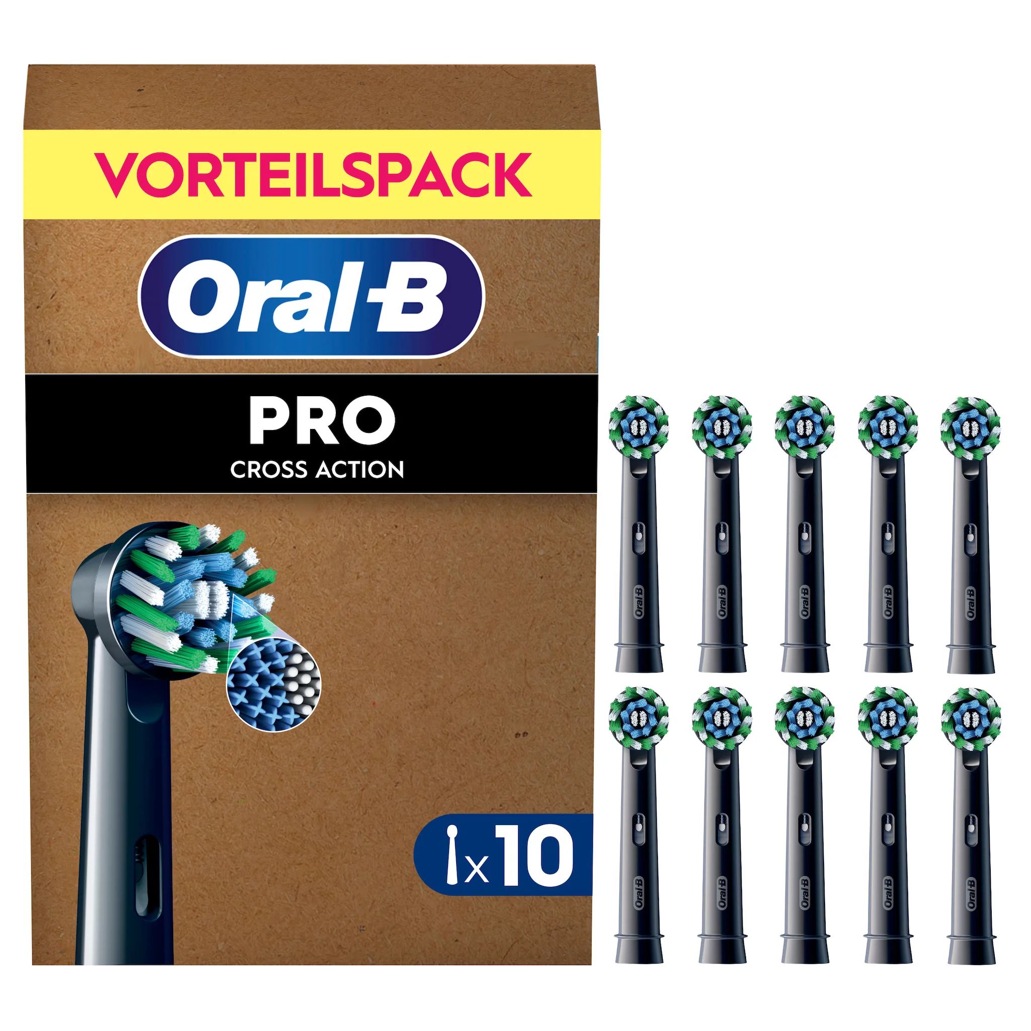 Oral-B Pro CrossAction 10er, schwarz FFU