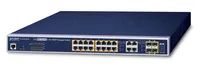 Planet GS-4210-16P4C - Managed - L2/L4 - Gigabit Ethernet (10/100/1000) - Power over Ethernet (PoE) - Rack-Einbau - 1U