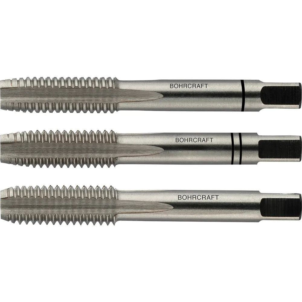 BOHRCRAFT Hand-Gewindebohrer-Satz HSSG DIN352 6H Gewindegröße M 4