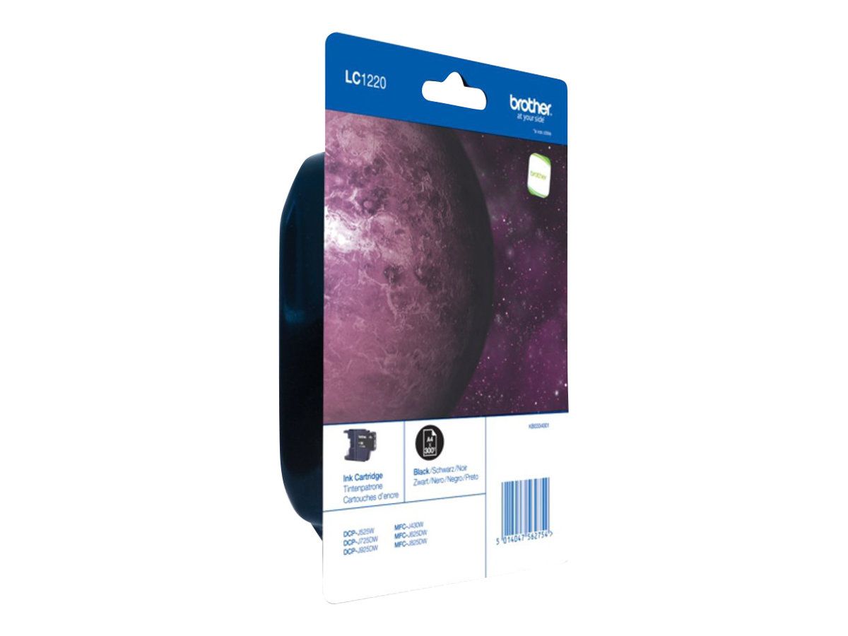 Brother LC1220BKBP - Schwarz - original - Blisterverpackung