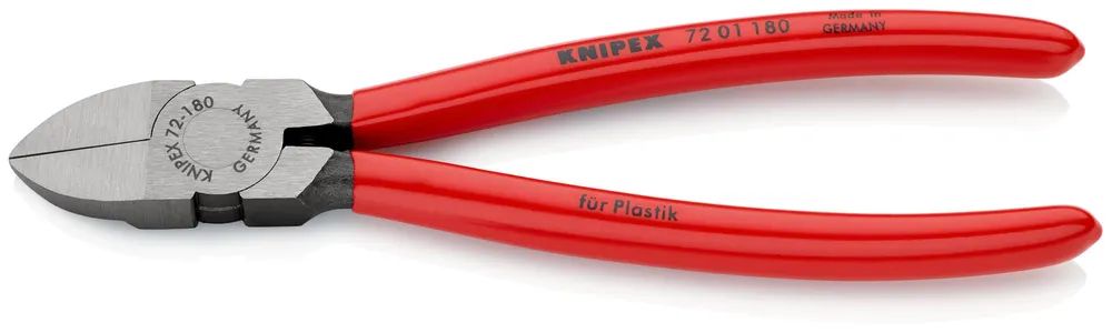 KNIPEX Seitenschneider für Kunststoff mit Kunststoff überzogen 180 mm