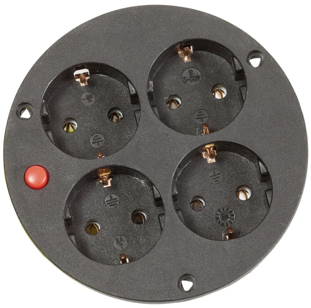 Brennenstuhl Steckdosenplatte 4fach "D" 16A