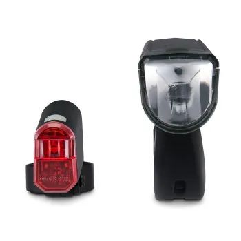 Hama Fahrradlicht-Set, Front- und Rücklicht, LED, Batterien, StVZO-zugelassen