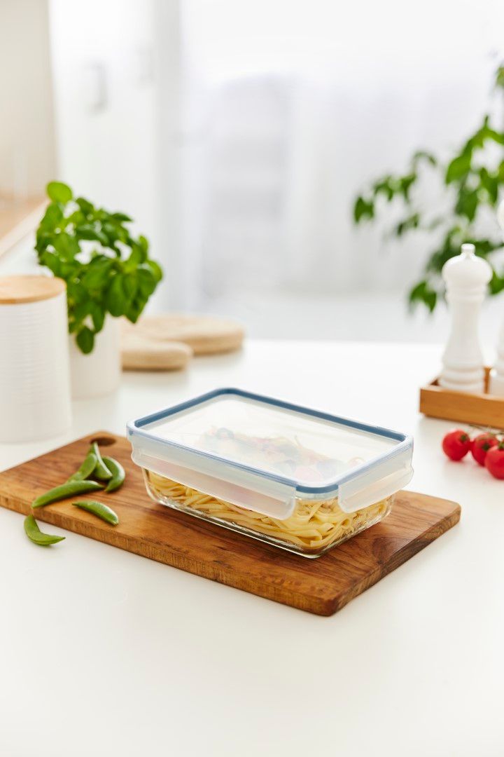 Rotho Kühlschrankdose Glas 1.3 l CLIC & LOCK