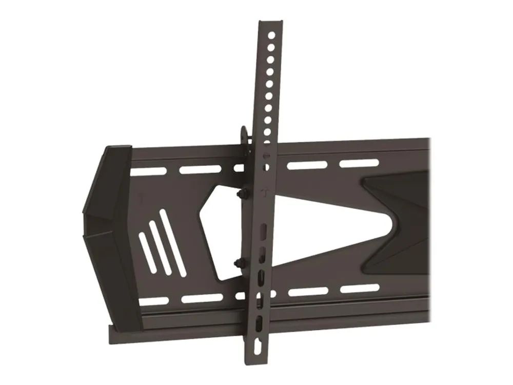 StarTech.com Flache Flachbildfernseher Wandhalterung - Kippbar - für 37 bis 75 TV - Diebstahlsicherung - VESA Halterung - Befestigungskit (Wandplatte, Adapter mit 2 Halterungen, Montageleiste, 2 dekorative Hüllen)