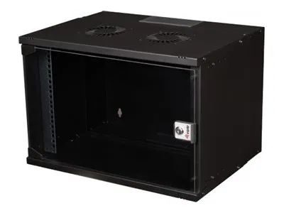 Equip Eco Mount - Schrank Netzwerkschrank - 540 x 400 mm - geeignet für Wandmontage - Schwarz, RAL 9005 - 7U - 48.3 cm (19")