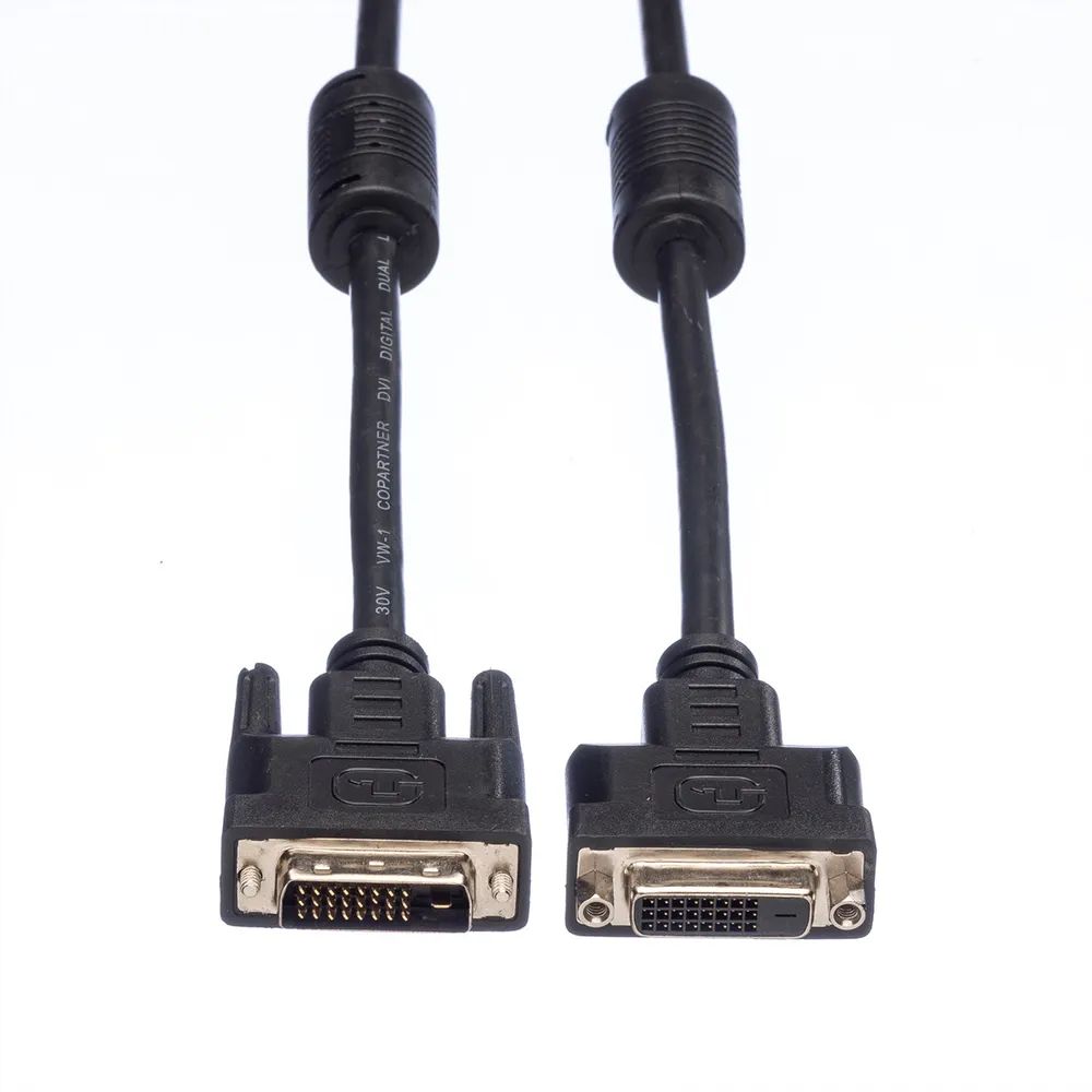 VALUE Verlängerungskabel DVI, DVI ST-BU, (24+1) dual link, 3 m