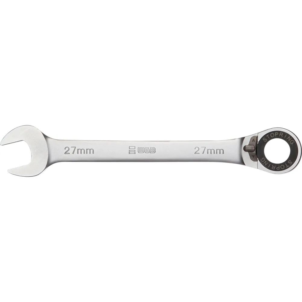 WGB Maulschlüssel 235 mit Ringratsche gekröpft SW 10 mm