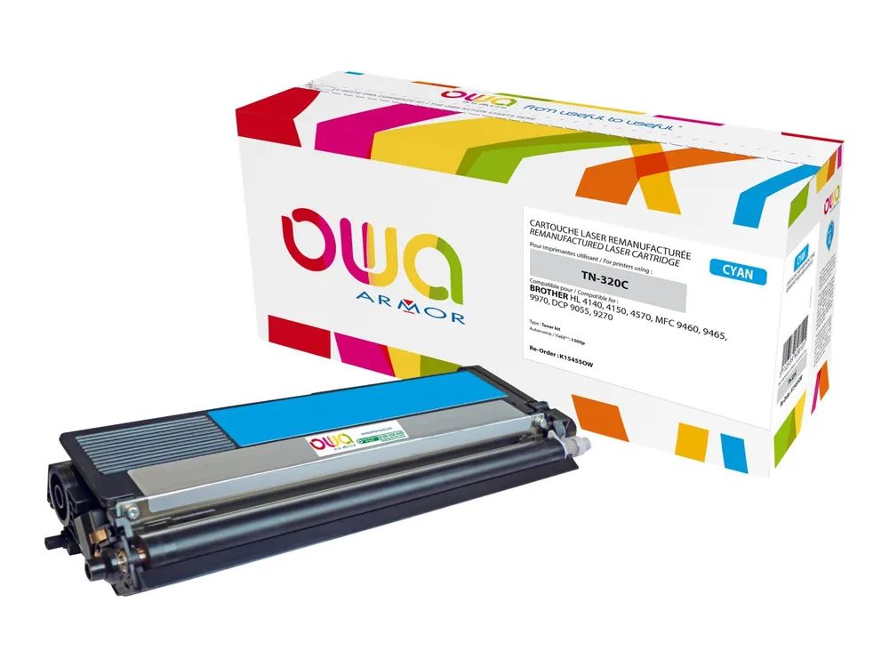 Armor OWA - Cyan - kompatibel - wiederaufbereitet - Tonerpatrone (Alternative zu: Brother TN320C)