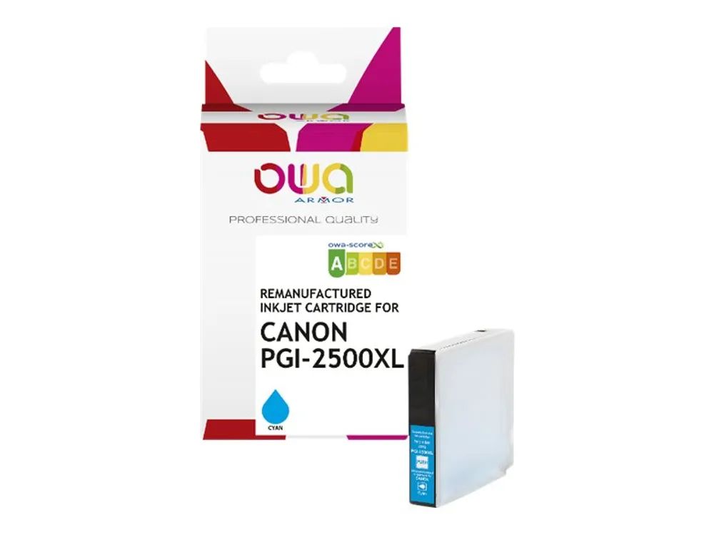 Armor OWA - 20 ml - Cyan - kompatibel - wiederaufbereitet - Tintenpatrone (Alternative zu: Canon PGI-2500XL C)