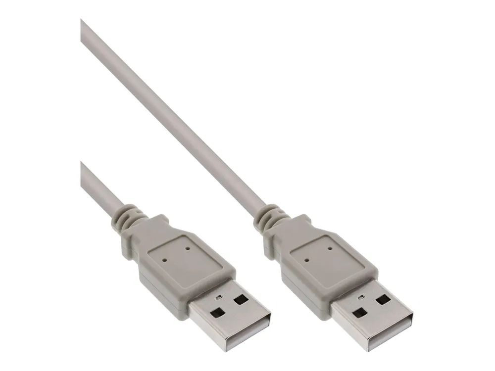 InLine USB 2.0 Kabel - A an A - beige - 3m
