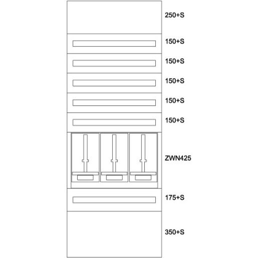 Eaton ZÄHLERVERTEILER-EINSATZ TIROL / EATON BPZ-MES-TN-800/20-3Z 137829