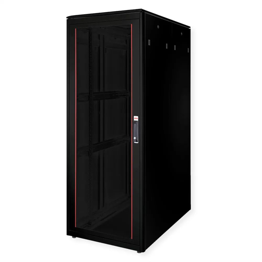 ROLINE Pro - Schrank Netzwerkschrank - mit Glastür, 800 x 1200 mm (B x T)