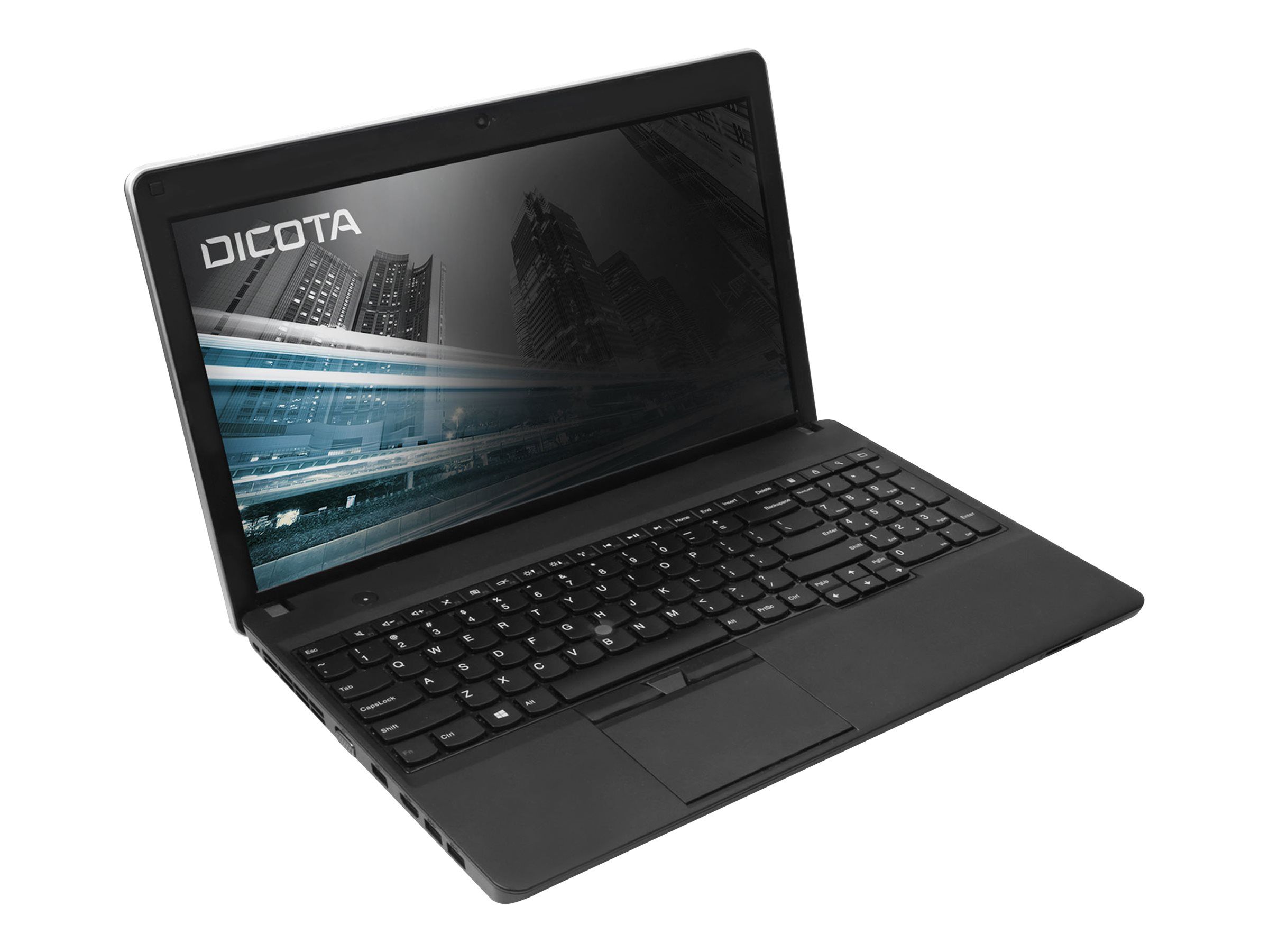 Dicota Blickschutzfilter für Notebook - 2-Wege - Halter/Klebepunkte - 39,6 cm Breitbild (15,6" Breitbild)