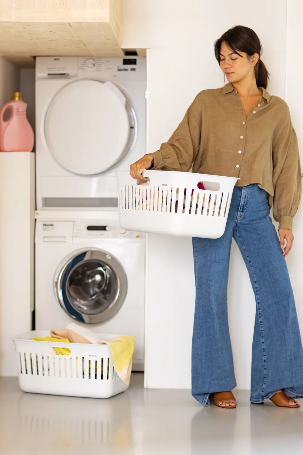 Brabantia Collect-It Wäschekorb 40 L, 2-er Set - White