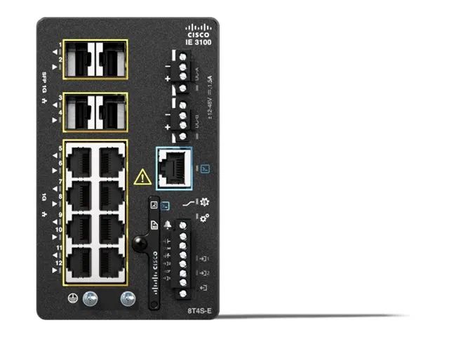 Cisco Catalyst IE3100 Rugged Series - Network Essentials - Switch - managed - 8 x 10/100/1000 + 4 x Gigabit SFP (Uplink)