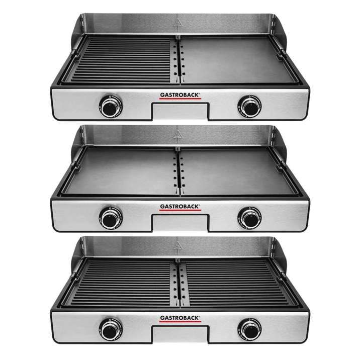 Gastroback Design Tischgrill Plancha & BBQ