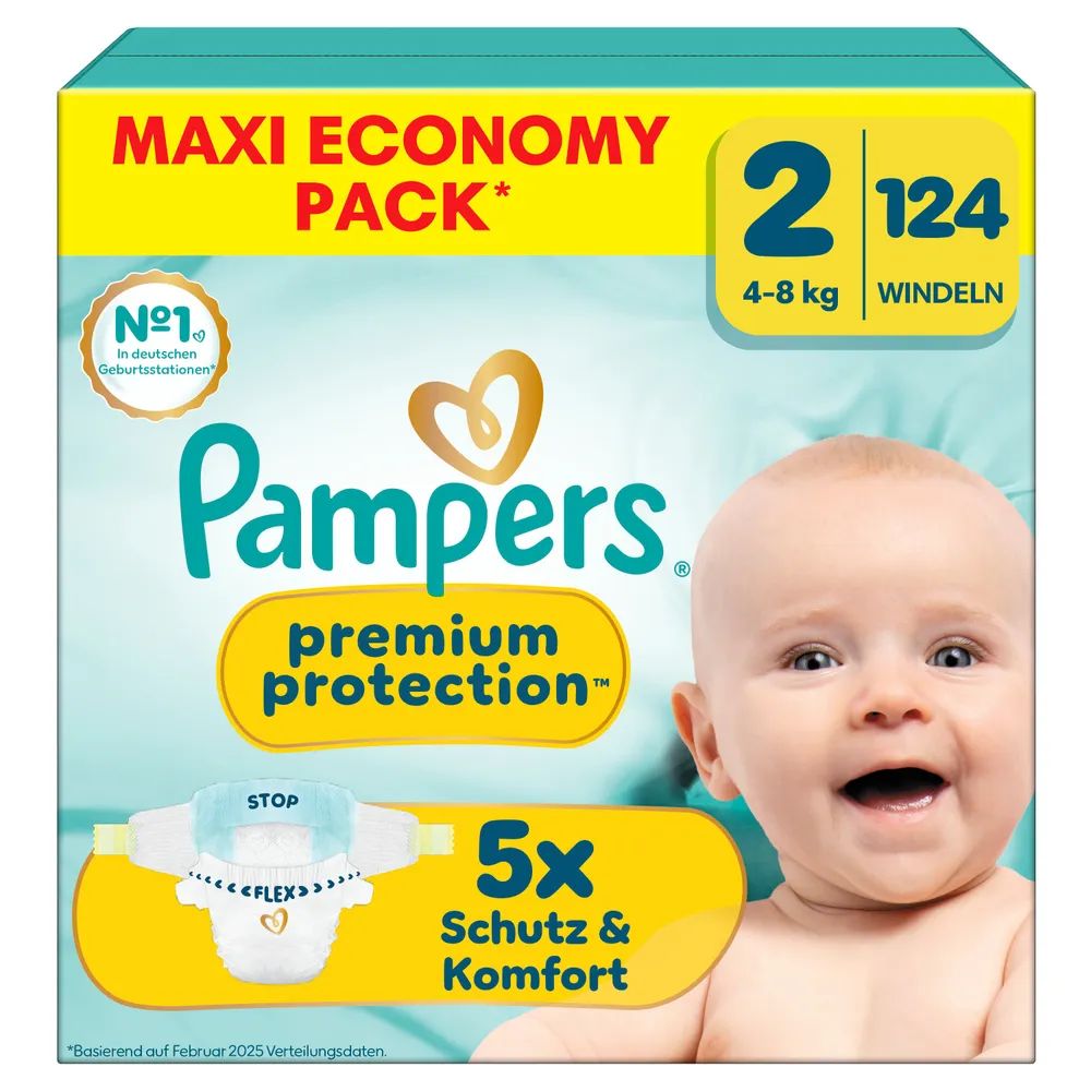 Pampers Premium Protection New Baby Gr.2 Mini 4-8kg Maxi 
