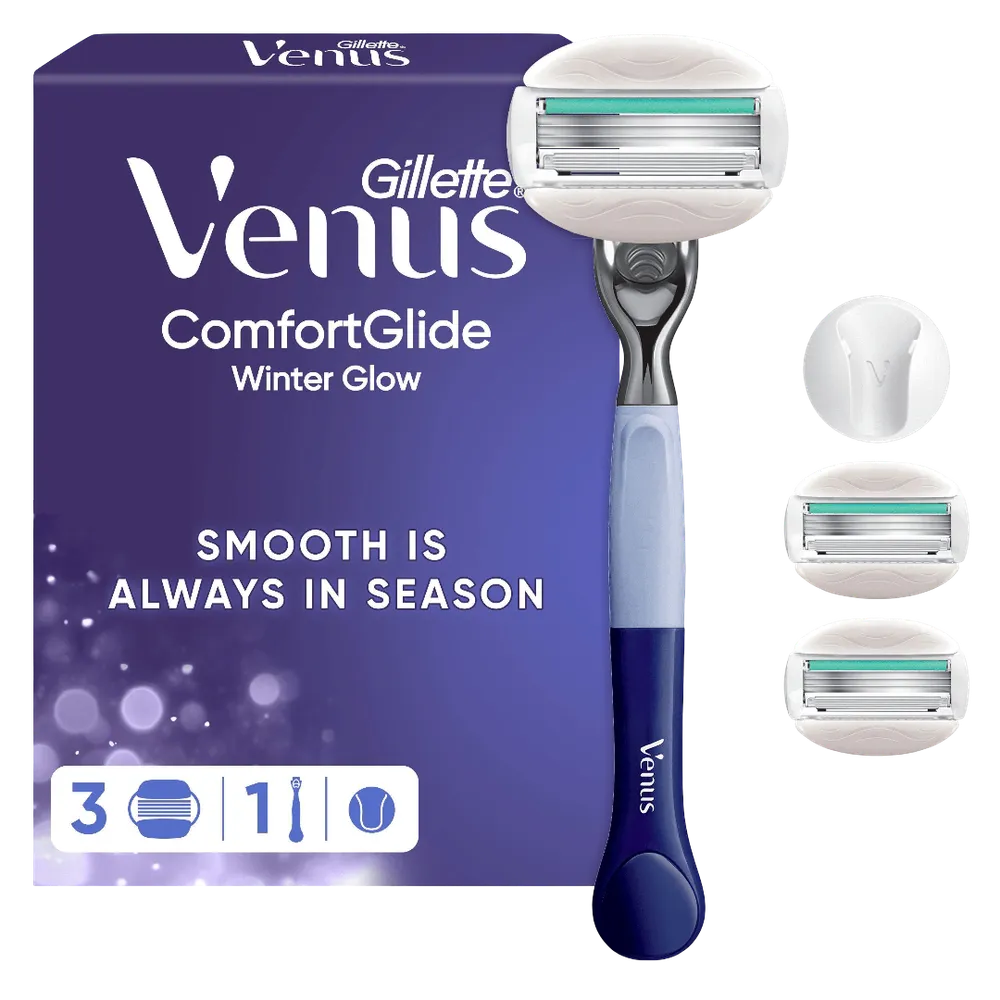 Gillette Venus Comfortglide Winter Glow Rasierapparat mit 3 Klingen