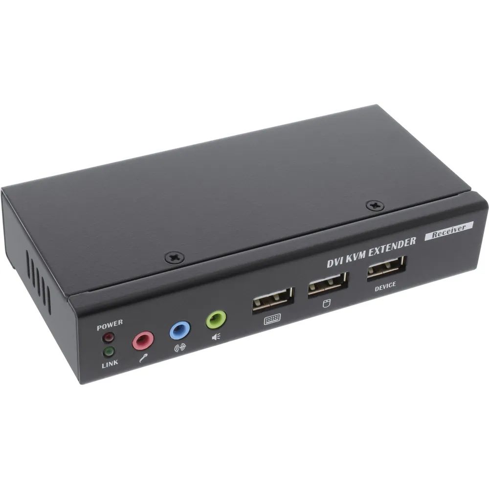 InLine DVI USB KVM Extender - Verlängerung über UTP - mit Audio - bis 50m