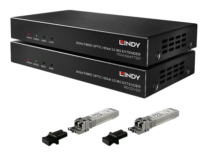 Lindy Fibre Optic HDMI 2.0 18G & IR Extender