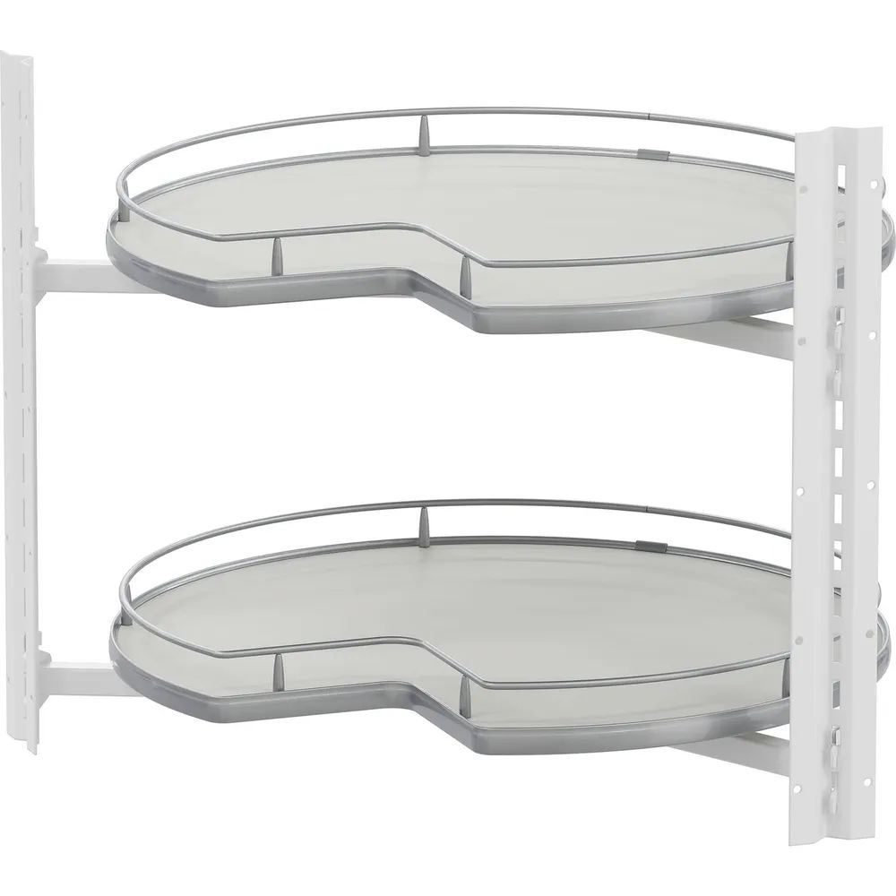 Vauth-Sagel VS COR Wheel Pro Eckschrank-Drehboden 3/4-Kreis KB 800 mm Premea Hellgrau/Silber