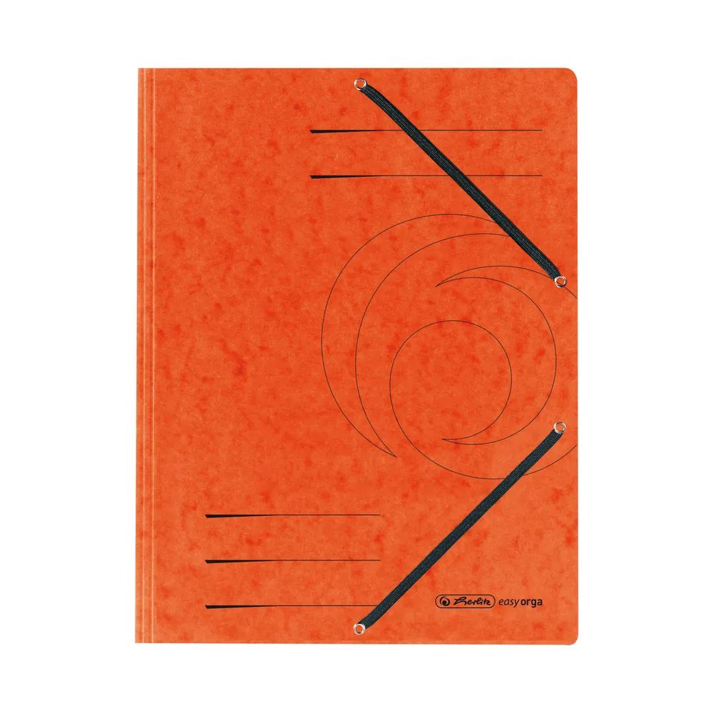 herlitz Einschlagmappe mit Gummizug A4 Quality orange