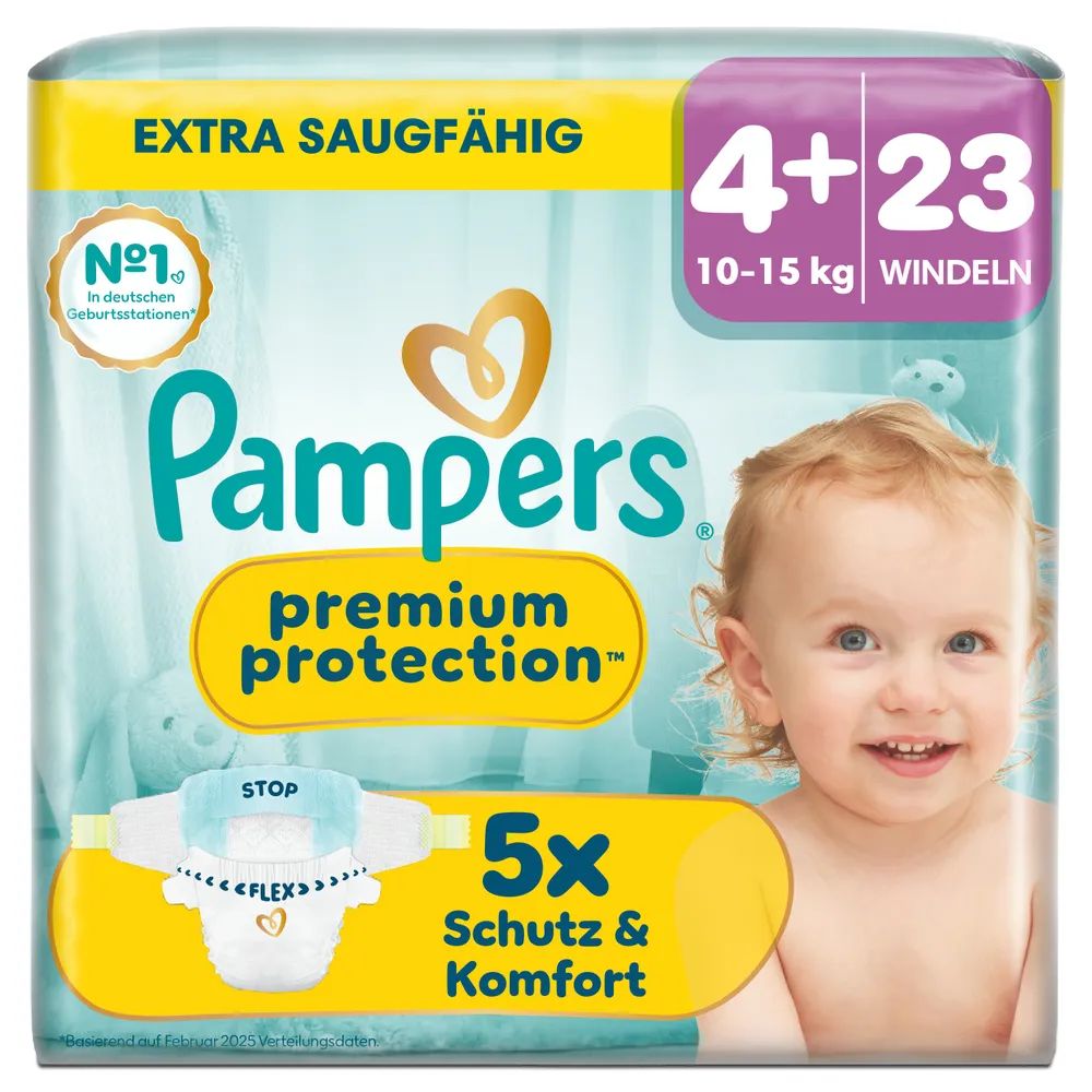 Pampers Premium Protection Gr.4+ Maxi Plus 10-15kg 