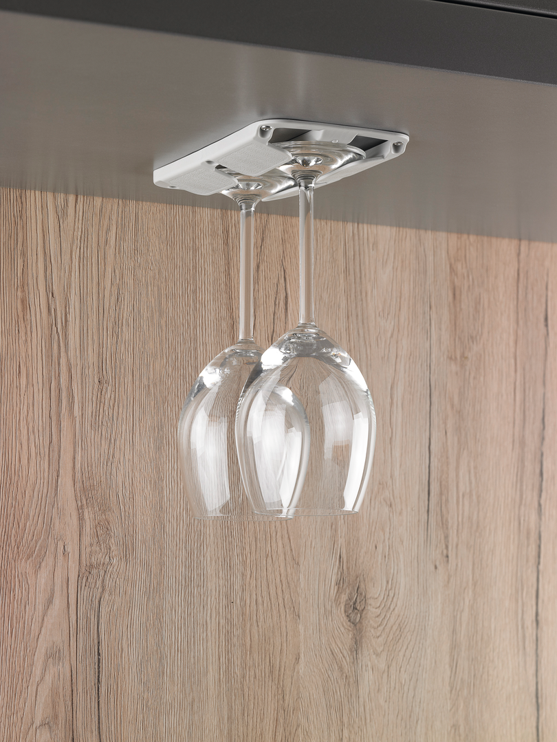Froli Rotweinglashalter 2-er Set, lichtgrau