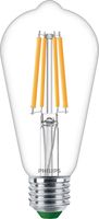 Philips Glühbirne mit LED-Filament - Form: ST64 - klar Finish - E27 - 4 W (Entsprechung 60 W)