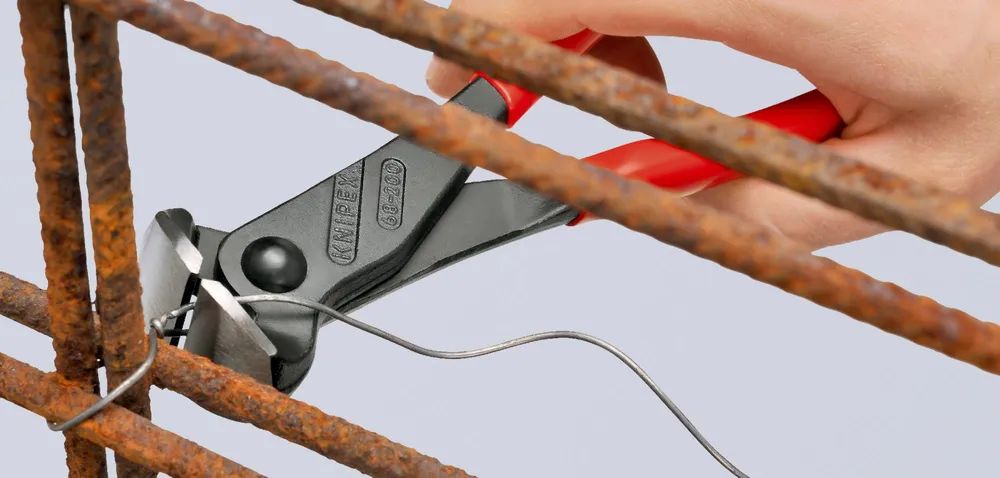 KNIPEX Vornschneider mit Kunststoff überzogen schwarz atramentiert 160 mm
