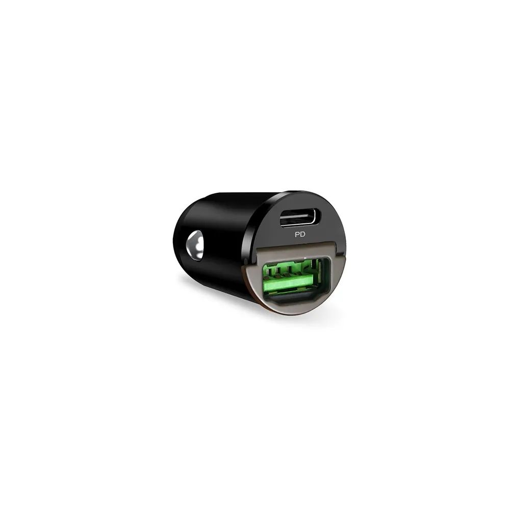 PURO KFZ Lader, 1x USB-C PD & 1x USB-A, 30W