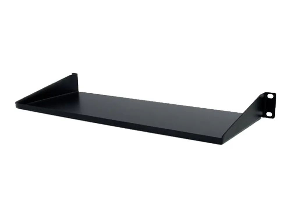 StarTech.com 1U Server Rack Cabinet Shelf, 7in Deep Fixed Cantilever Tray, Rackmount Shelf for 19" AV/Data/Network Equipment Enclosure with Cage Nuts & Screws, 33lbs Weight Capacity - 1U Rack Shelf 7" Deep (CABSHELF1U)