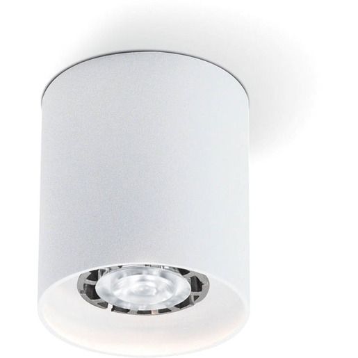 Planlicht AUFBAUSTRAHLER 1X50W GU10 WEIß / PLANLI SPOTLIGHT 80R RUND 740107WS-V2