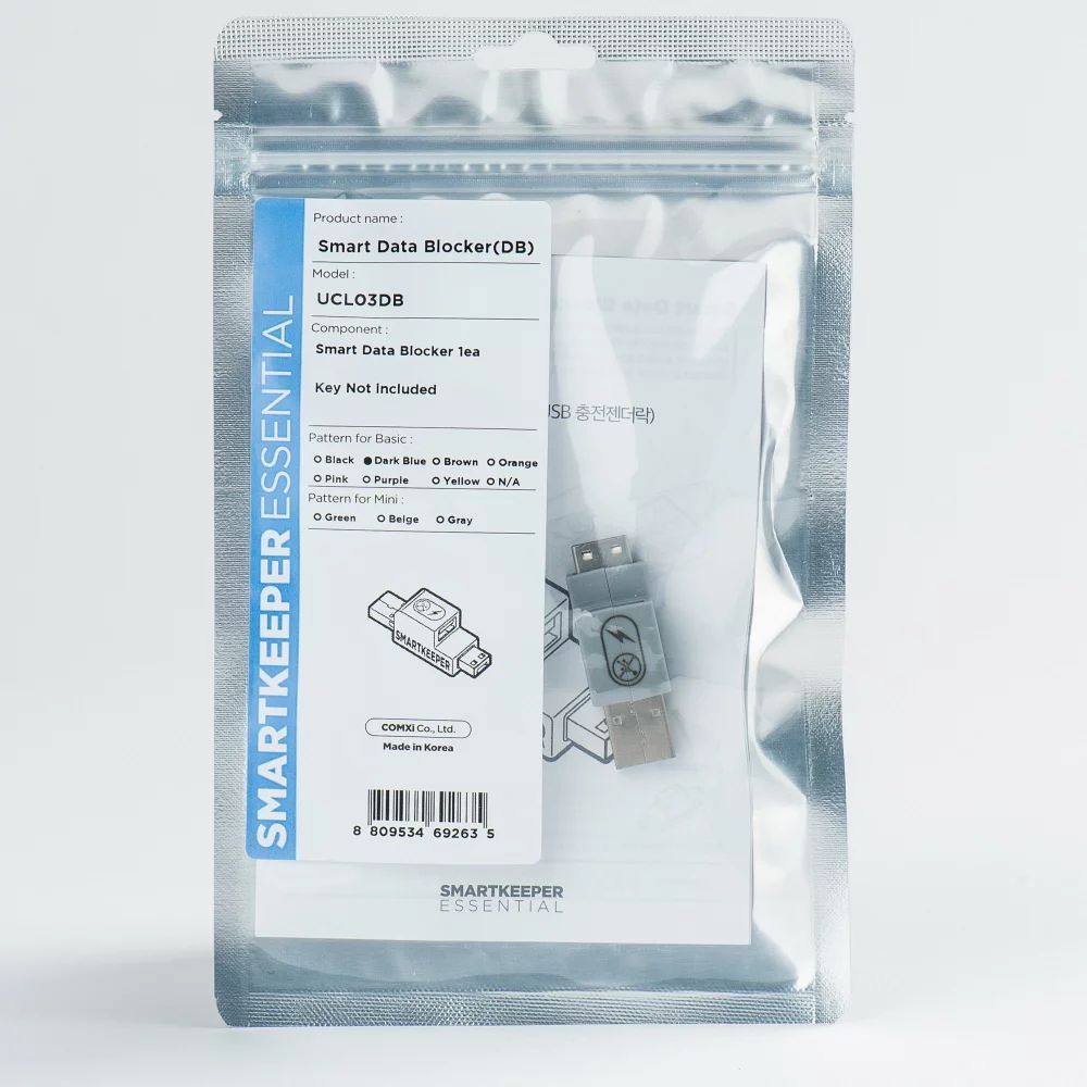 Smart Keeper Basic"USB-A Port" Smart Data Blocker dunkleblau - Kabel